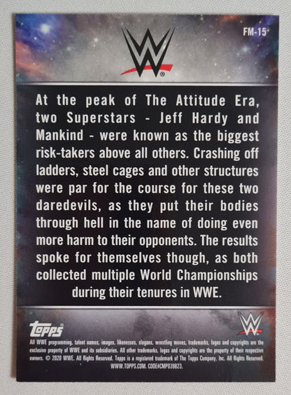 Mankind vs Jeff Hardy - 2020 Topps WWE #FM-15 Fantasy Matches Holo