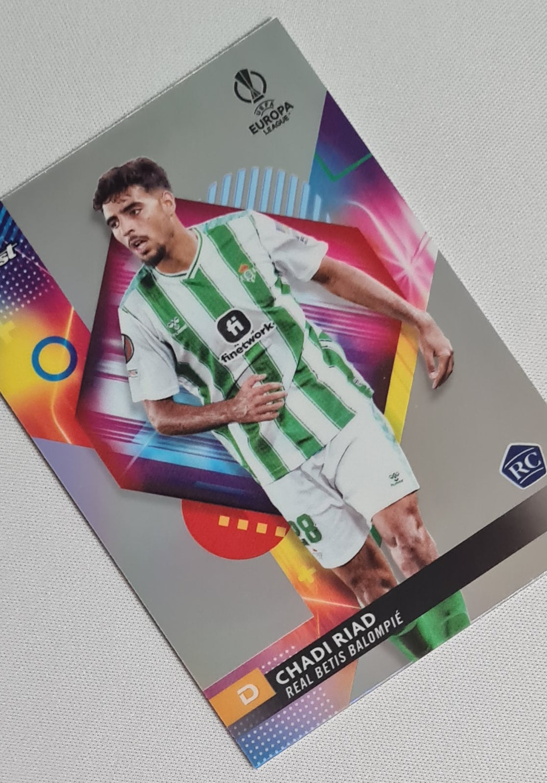 Chadi Riad - 2024 Topps Finest #128 (RC) Refractor (EL) Real Betis Balompie