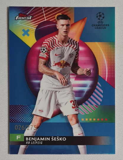 Benjamin Sesko - 2024 Topps Finest (CL) /299 RB Leipzig