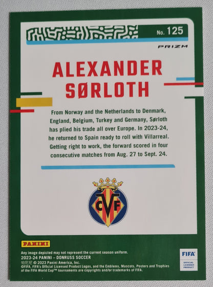 Alexander Sorloth - 2023/24 Panini Donruss Soccer #125 Prizm - Villarreal CF