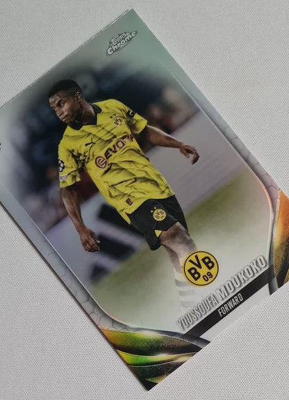 Youssoufa Moukoko - 2024 Topps Chrome #157 Refractor - Borussia Dortmund BvB09 (CL)
