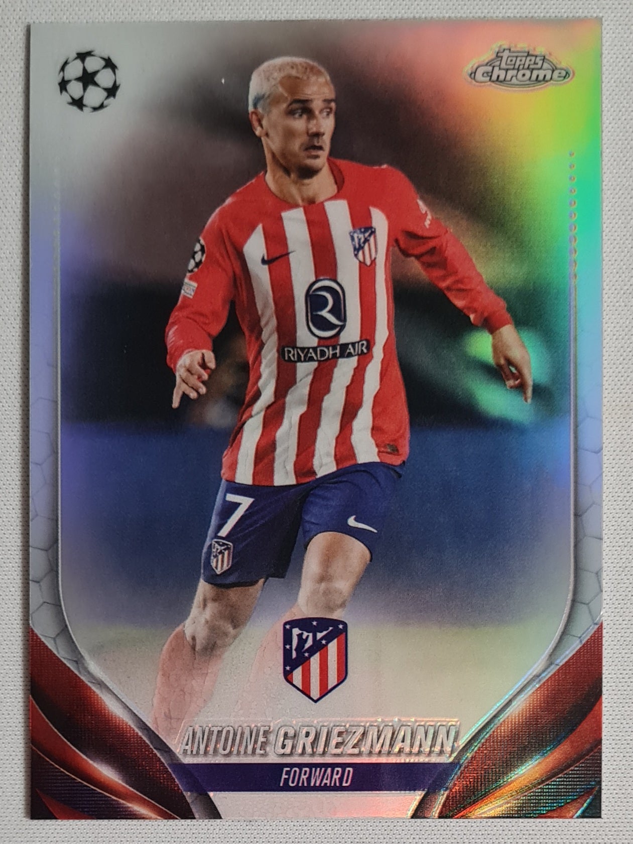 Antoine Griezmann - 2024 Topps Chrome (CL) #190 Refractor - Atletico de Madrid