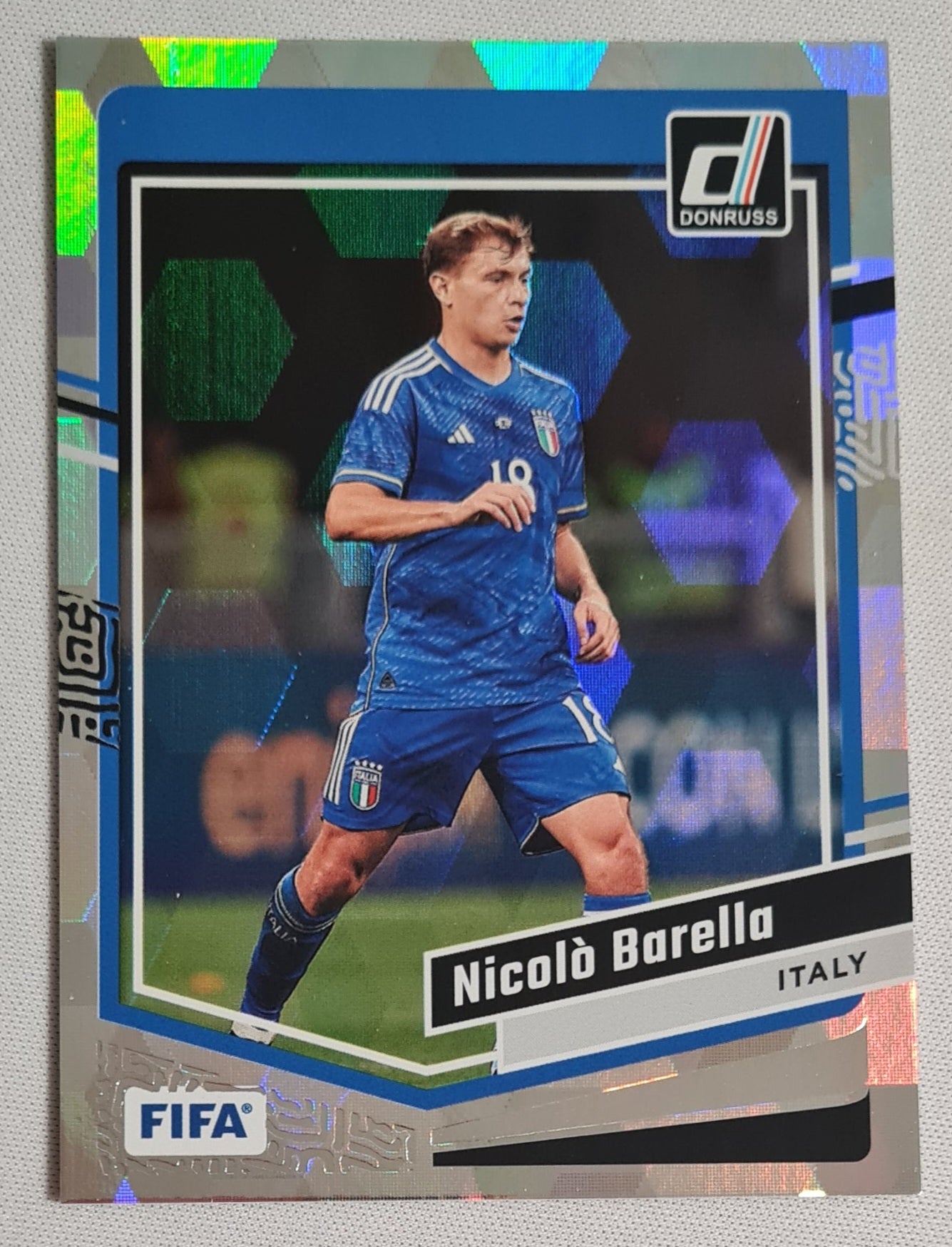 Nicolo Barella - 2023/24 Panini Donruss Soccer #36 Italia - Holo