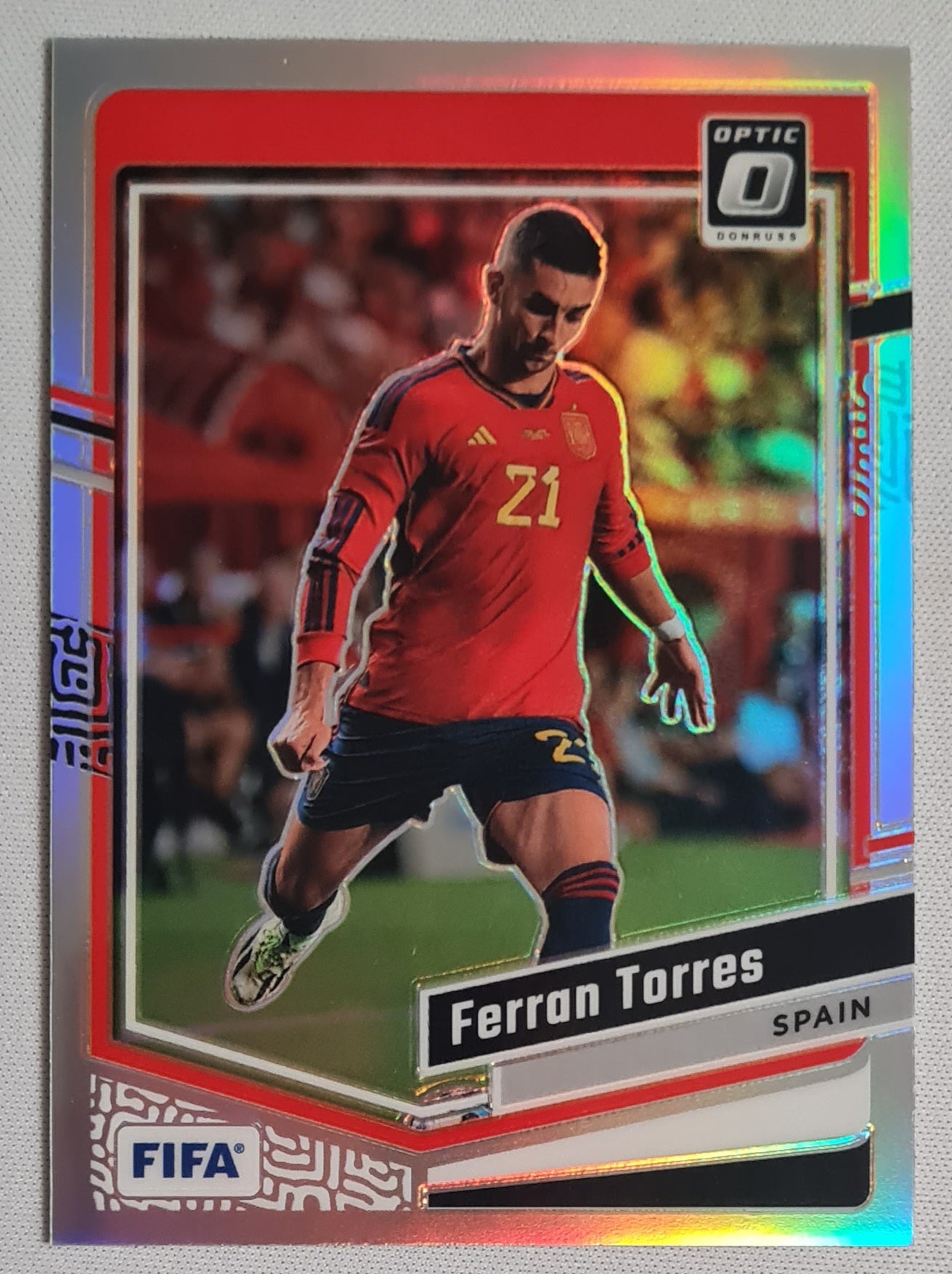 Ferran Torres - 2023/24 Panini Donruss Soccer #57 Silver Prizm Spain