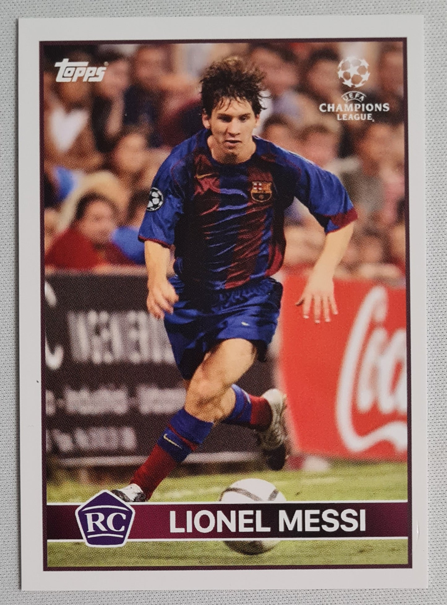 Lionel Messi - 2020 Topps Champions League (RC) FC Barcelona Season 2004/05