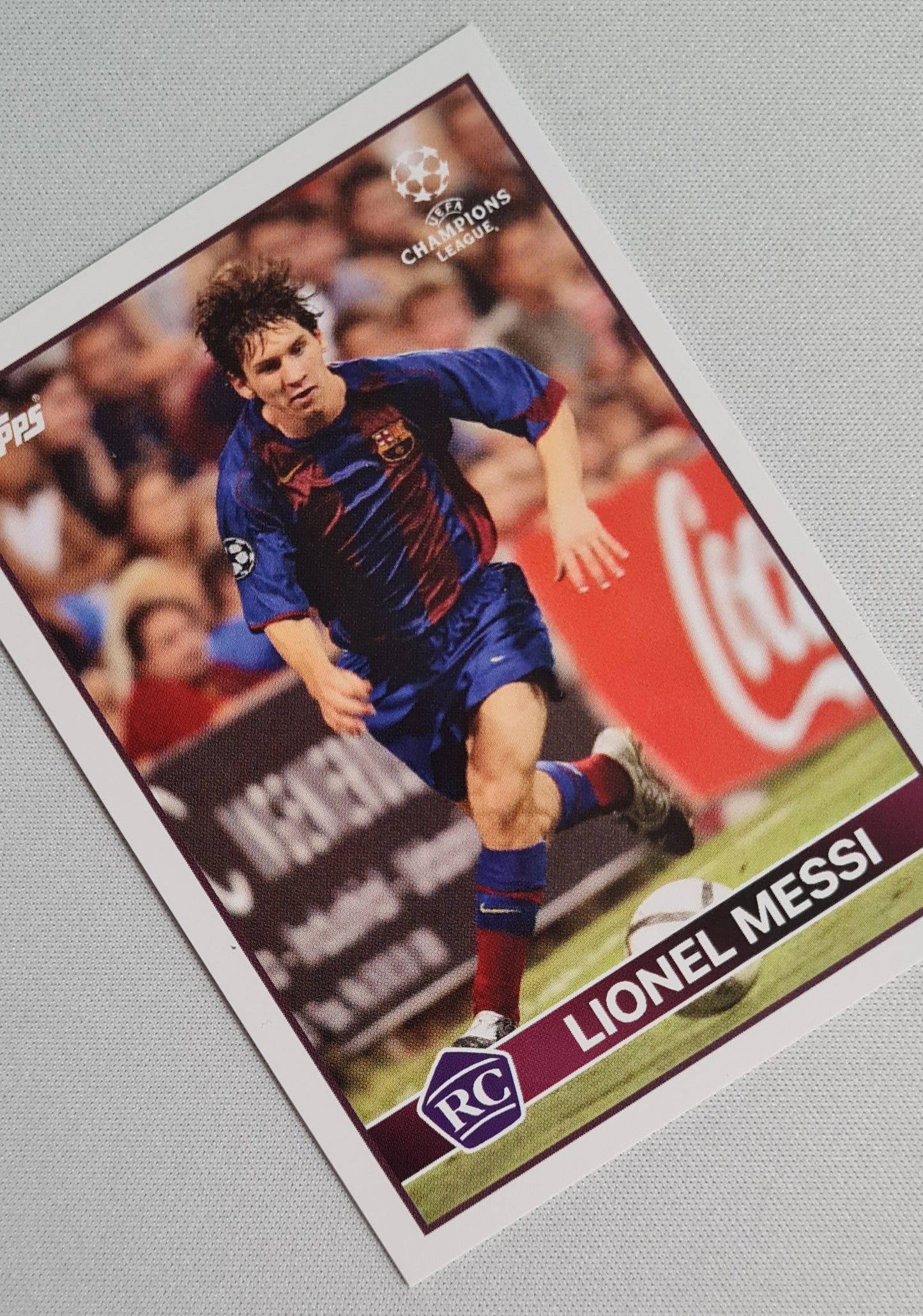 Lionel Messi - 2020 Topps Champions League (RC) FC Barcelona Season 2004/05