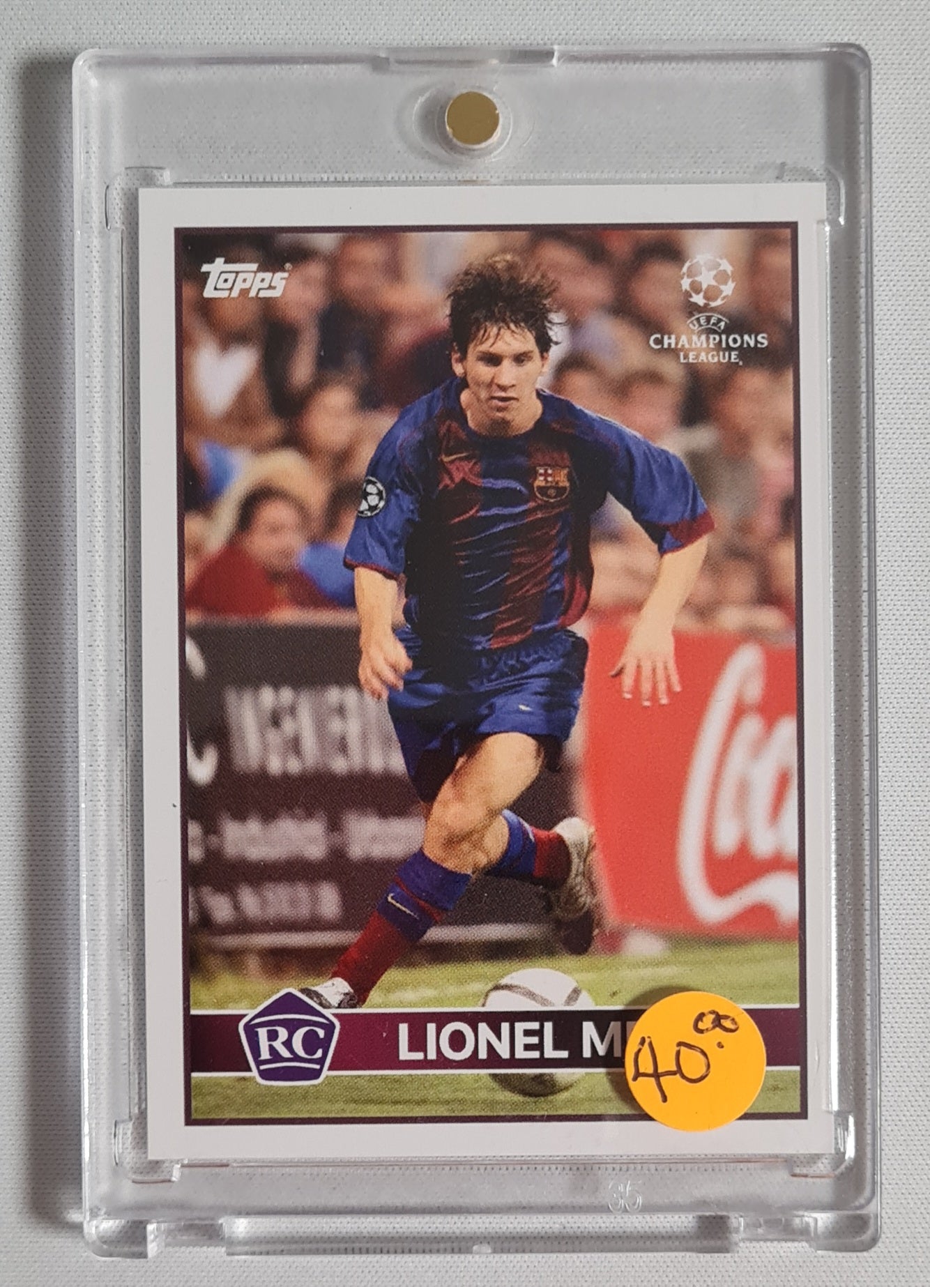 Lionel Messi - 2020 Topps Champions League (RC) FC Barcelona Season 2004/05