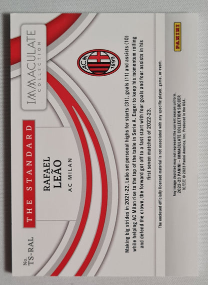 Rafael Leao - 2022/23 Panini Immaculate Collection Soccer #TS-RAL "The Standard" Patch /25