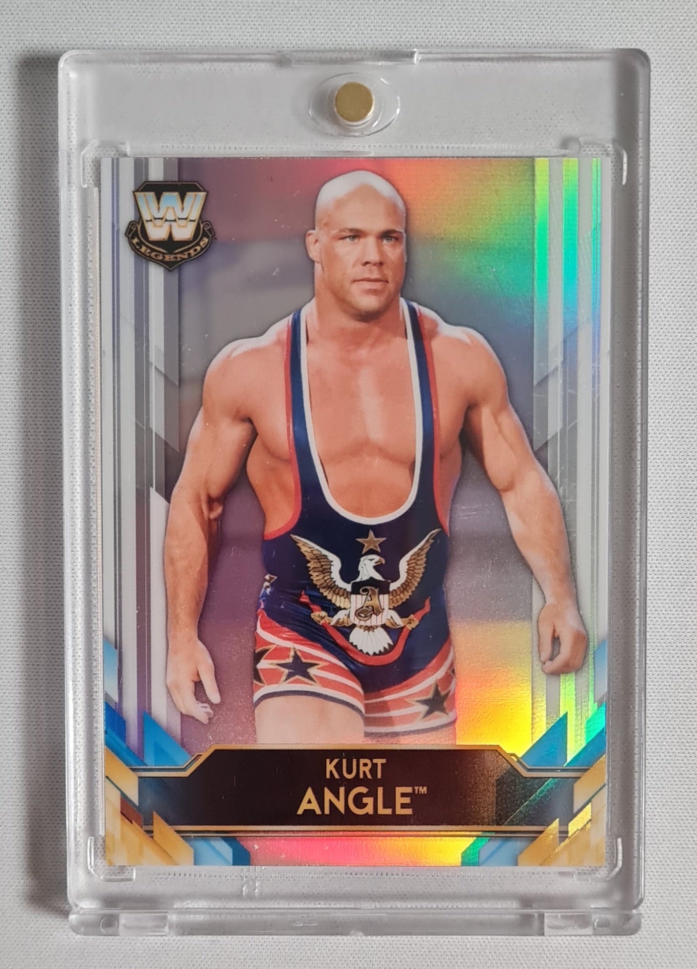 Kurt Angle - 2020 Topps WWE #BL-13 Refractor Big Legends HOF