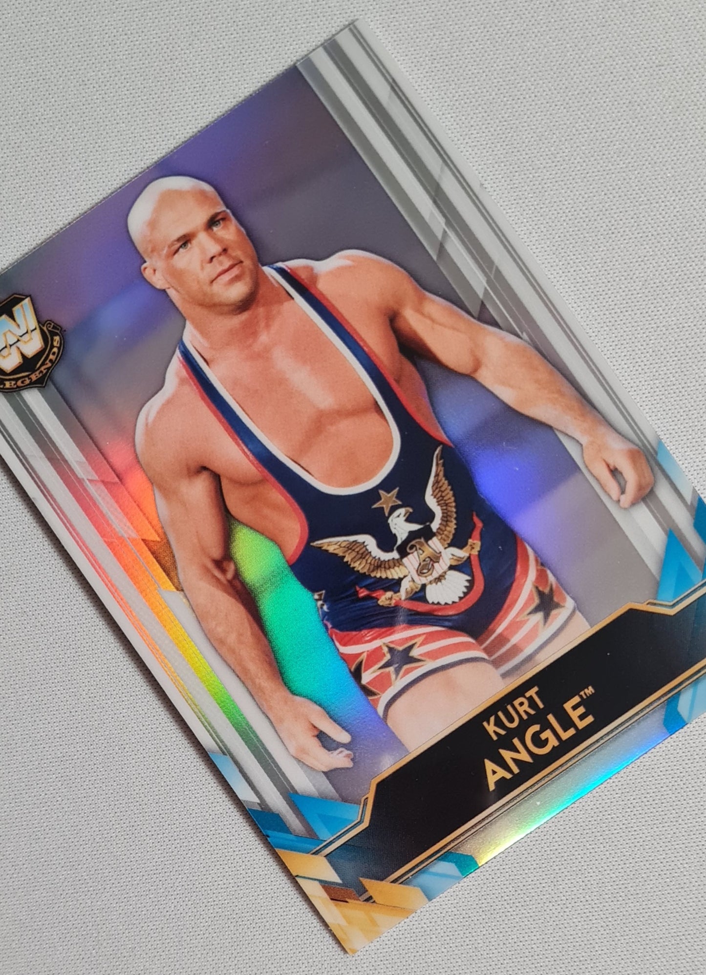 Kurt Angle - 2020 Topps WWE #BL-13 Refractor Big Legends HOF