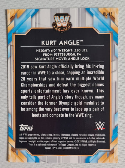Kurt Angle - 2020 Topps WWE #BL-13 Refractor Big Legends HOF