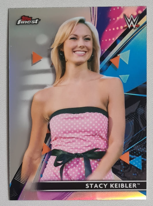 Stacy Keibler - 2021 Topps Finest WWE #122 Superstar Diva Extended SP Refractor