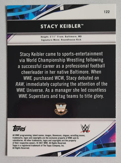 Stacy Keibler - 2021 Topps Finest WWE #122 Superstar Diva Extended SP Refractor