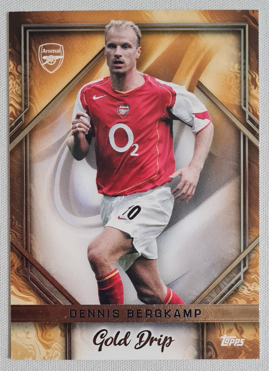 Dennis Bergkamp - 2024 Topps Gold Drip #48 Arsenal FC