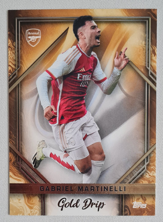 Gabriel Martinelli - 2024 Topps Gold Drip #50 Arsenal FC