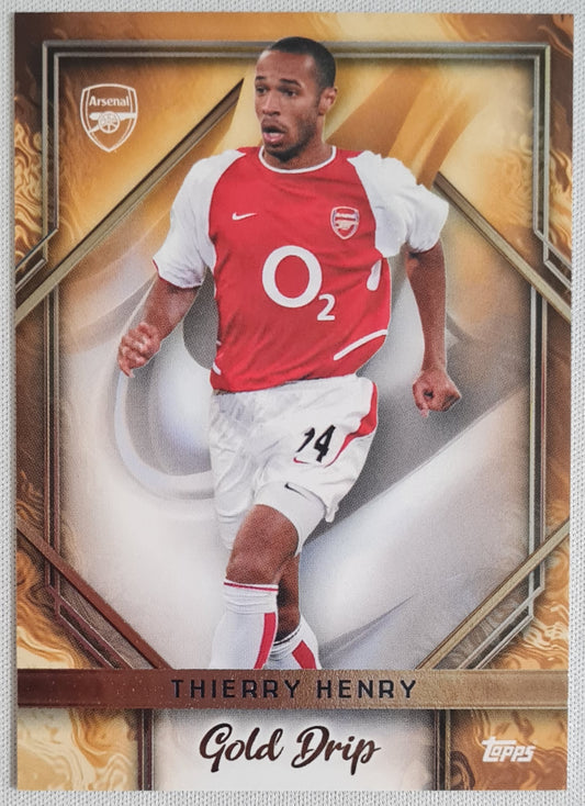 Thierry Henry - 2024 Topps Gold Drip #45 Arsenal FC