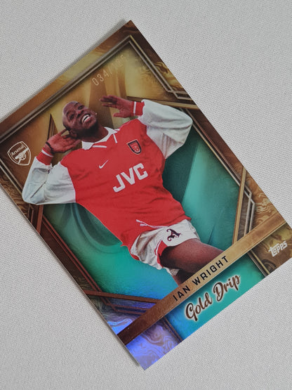 Ian Wright - 2024 Topps Gold Drip #47 Arsenal FC /125