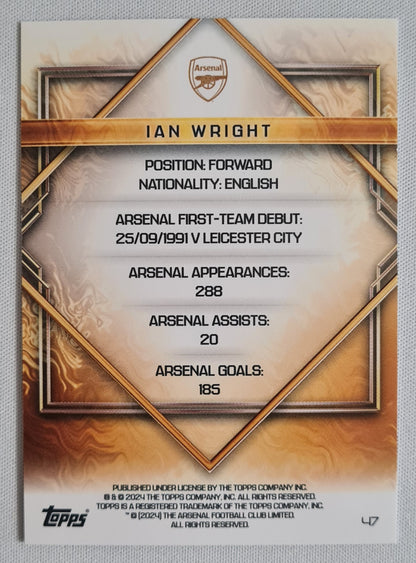 Ian Wright - 2024 Topps Gold Drip #47 Arsenal FC /125