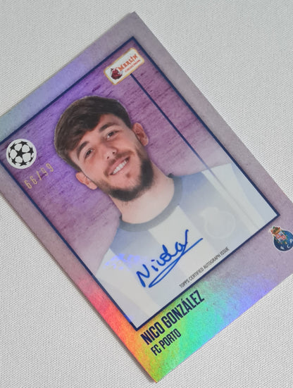 Nico Gonzalez - 2023 Topps Merlin #033 Heritage Card Collection - FC Porto /99 Autopraph