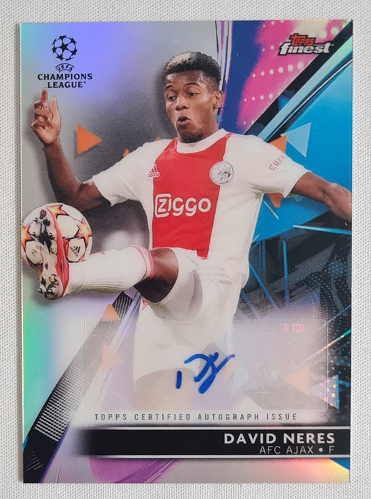 David Neres - 2022 Topps Finest #BA-ND AFC Ajax Amsterdam (CL)  Refractor/Autograph
