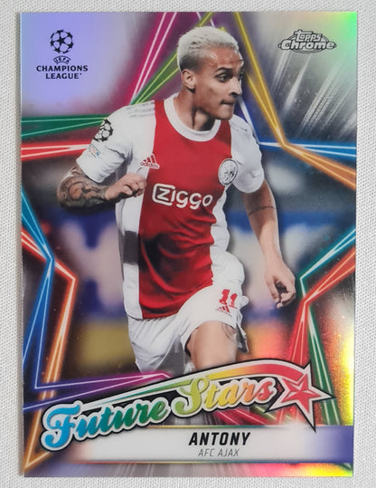 Antony - 2022 Topps Chrome "Future Stars" #FS-6  AFC Ajax Amsterdam - Holo Refractor