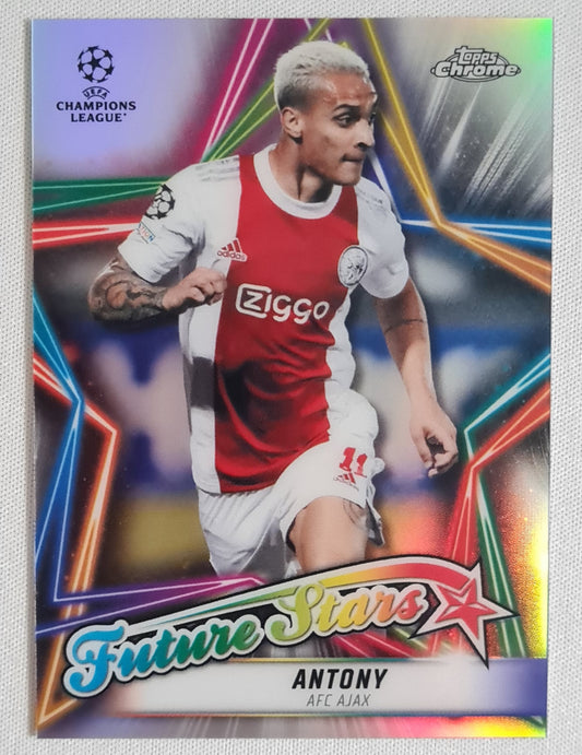 Antony - 2022 Topps Chrome "Future Stars" #FS-6  AFC Ajax Amsterdam - Holo Refractor