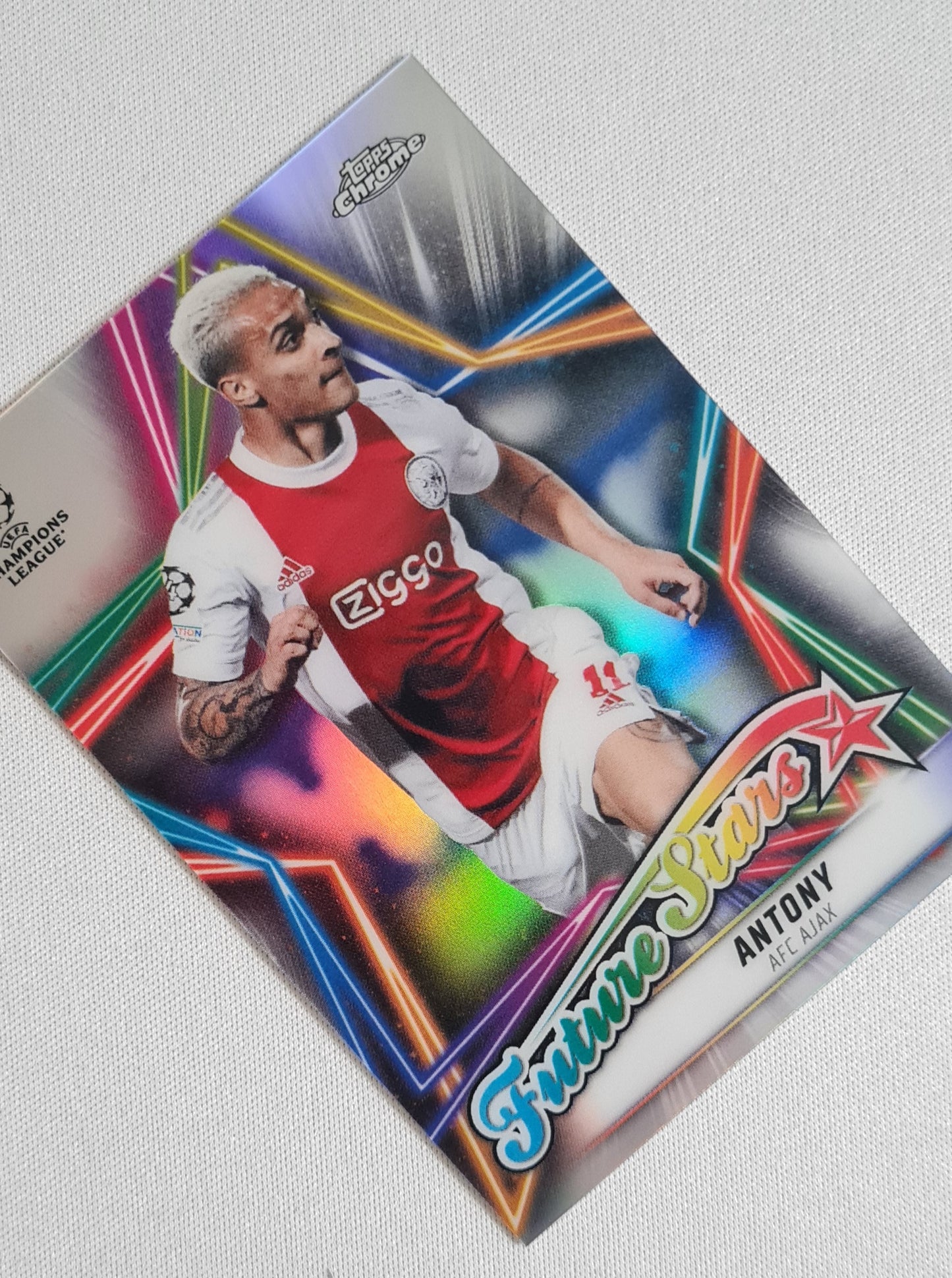 Antony - 2022 Topps Chrome "Future Stars" #FS-6  AFC Ajax Amsterdam - Holo Refractor