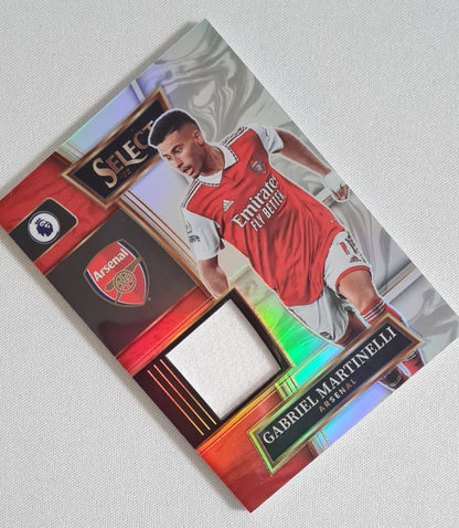 Gabriel Martinelli - 2022/23 Panini Select Premier League #SW-GM Prizm Refractor - White Patch