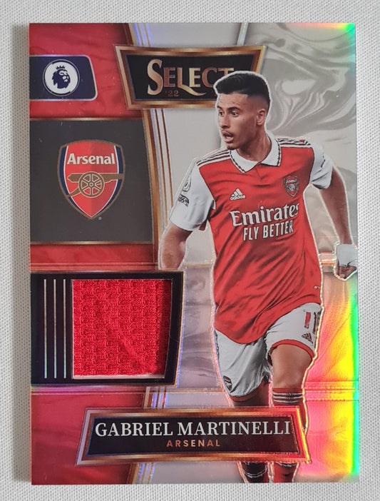 Gabriel Martinelli - 2022/23 Panini Select Premier League Soccer #SW-GM Prizm Refractor /Patch