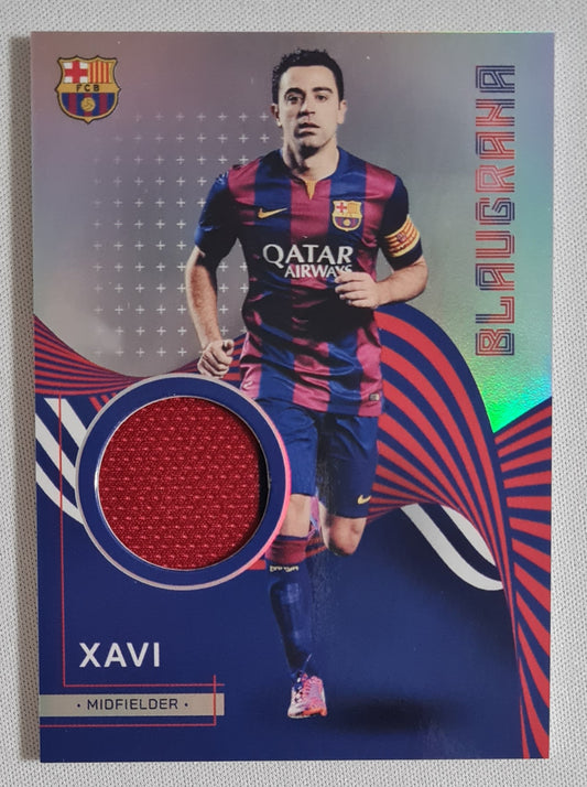 Xavi - 2023 Topps Blaugrana Player Worn Relic #BR-XA / Patch Refractor