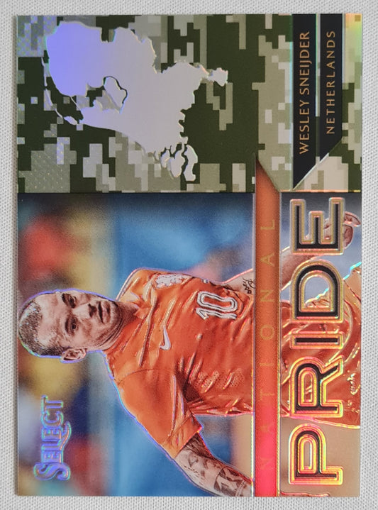 Wesley Sneijder - 2015/16 Panini Select Soccer KNVB #50 National Pride Camo /249