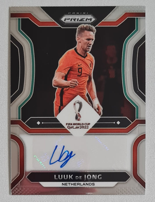 Luuk de Jong - 2022 Panini Prizm FIFA World Cup Quatar 2022 Soccer #S-LDJ KNVB /Authograph