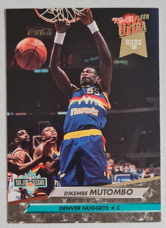 Dikembe Mutombo - 1993 Fleer Ultra #202 Dunk Rank #2 NBA Jam Session