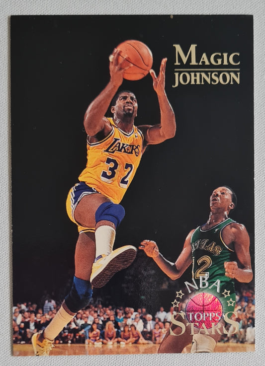 Magic Johnson - 1996 Topps NBA Topps Stars #22 L.A. Lakers