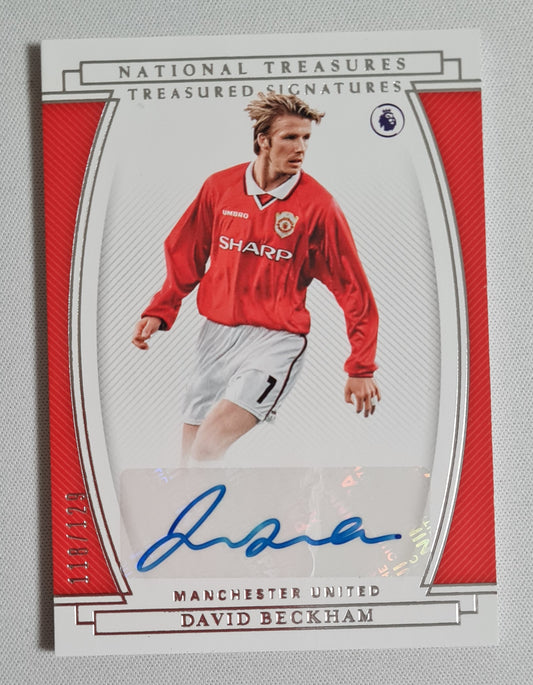 David Beckham - 2020/21 Panini Chronicles National Treasures Soccer - Man United Auto/129