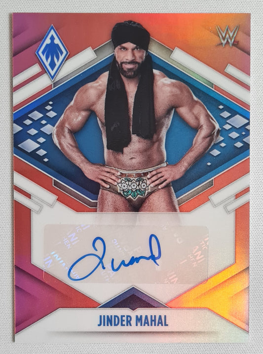 Jinder Mahal - 2022 Panini Chronicles Phoenix WWE #PA-JMH Smack Down Oranje /Autograph