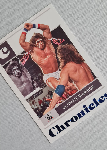 Ultimate Warrior - 2022 Panini Chronicles WWE #85 Blue Foil Parrallel /99