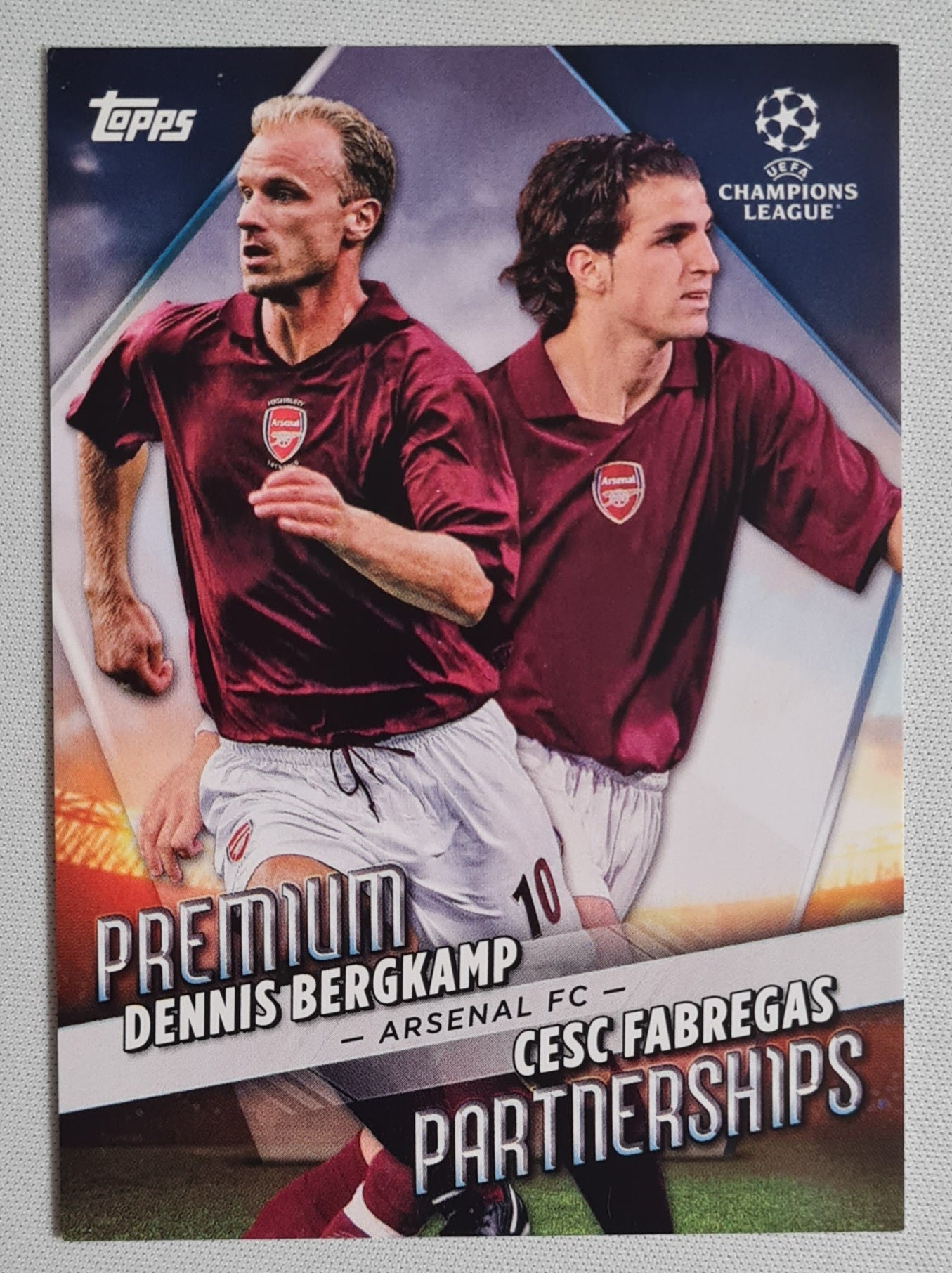 Bergkamp & Fabregas - 2023 Topps Partnership #PP-6 (CL) Arsenal FC