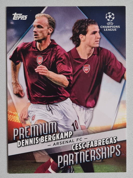 Bergkamp & Fabregas - 2023 Topps Partnership #PP-6 (CL) Arsenal FC