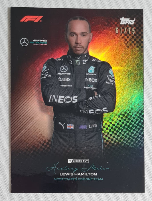 Lewis Hamilton - 2023 Topps Lights out F1 - AMG Mercedes /75