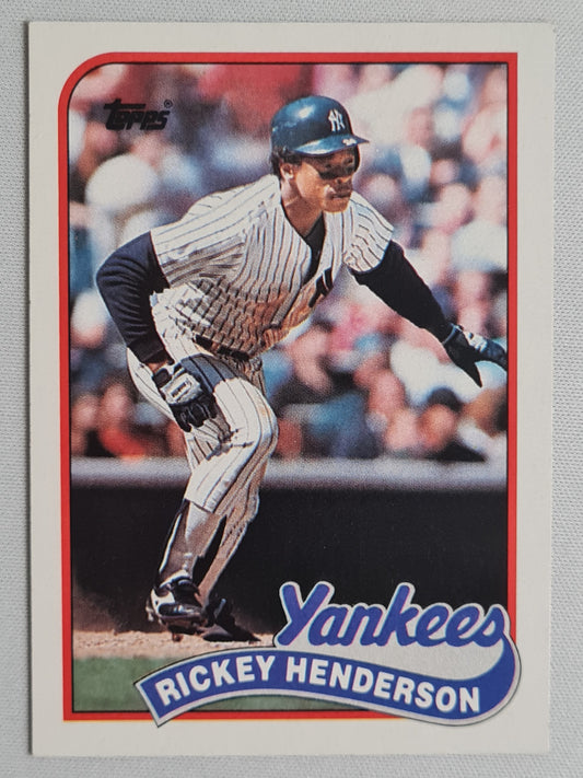 Rickey Henderson - 1989 Topps #380 - Outfielder MLB NY Yankees