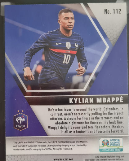 Kylian MBappe - 2021 Panini Mosaic UEFA EURO #112 Gold Reactive Prizm SGC 10 SSP