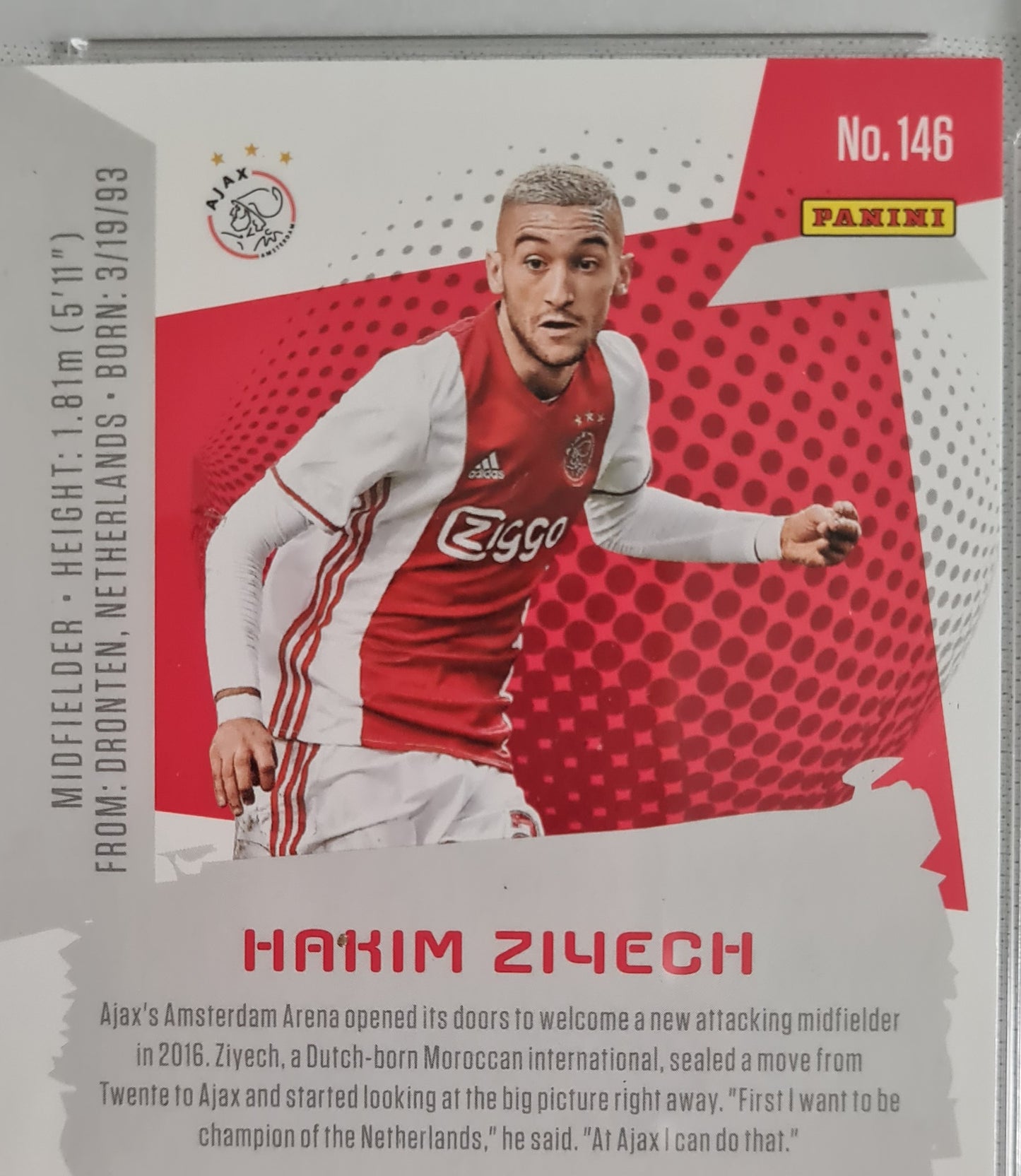 Hakim Ziyech - 2017 Panini Revolution #146 PSA 10 GEM MT