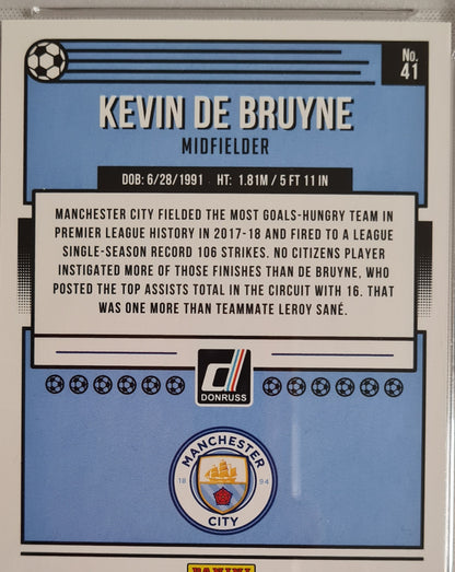 Kevin de Bruyne - 2018 Panini Donruss Press Proof - Red #41 PSA 10 GEM MT