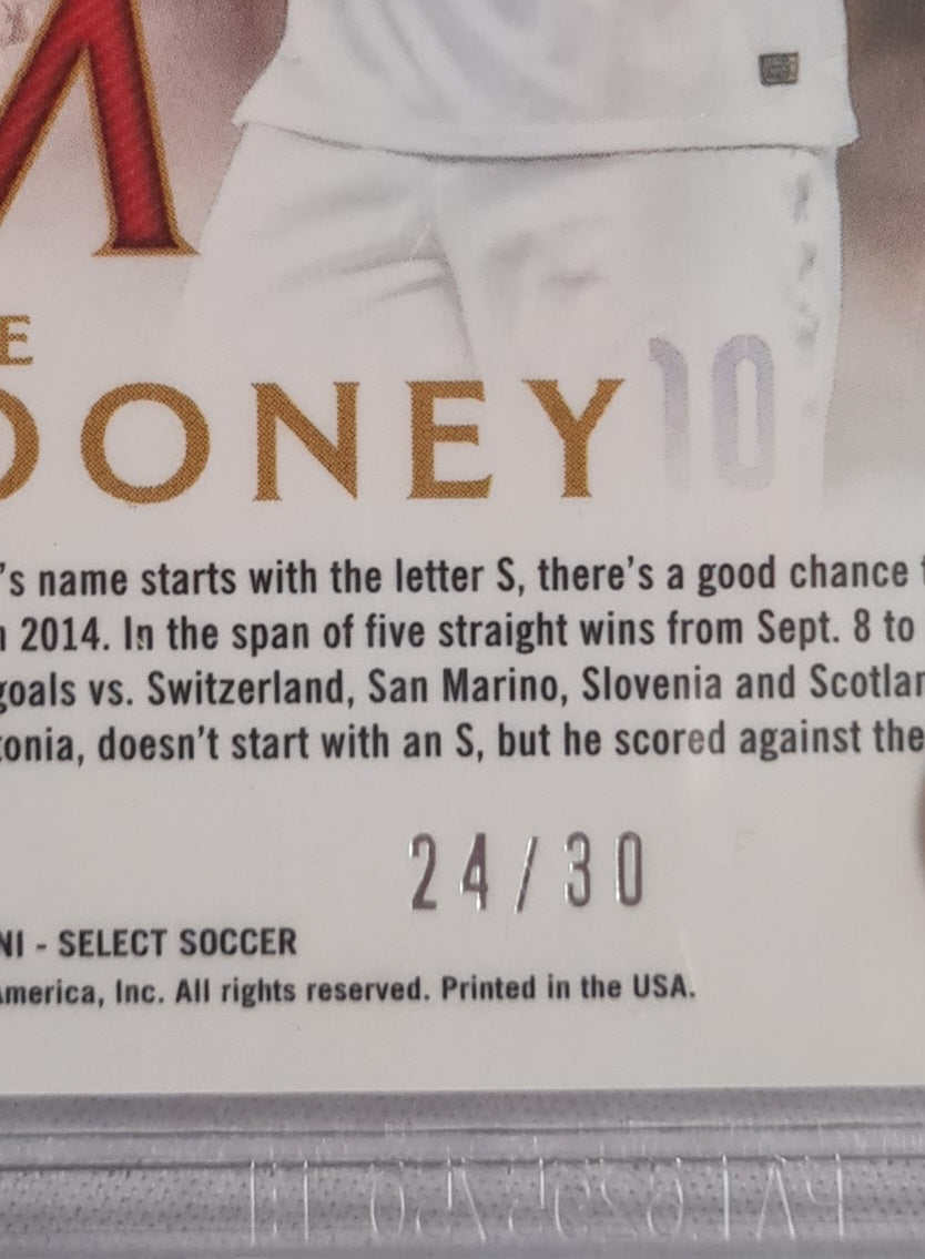 Wayne Rooney - 2015 Select Ultimate Team #18 Tie-Dye /30 Beckett 9 Mint