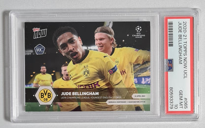Jude Bellingham - 2020 Topps Now UCL #055 (RC) BvB09 (CL) PSA 10 GEM MT