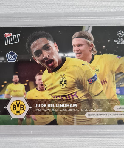 Jude Bellingham - 2020 Topps Now UCL #055 (RC) BvB09 (CL) PSA 10 GEM MT