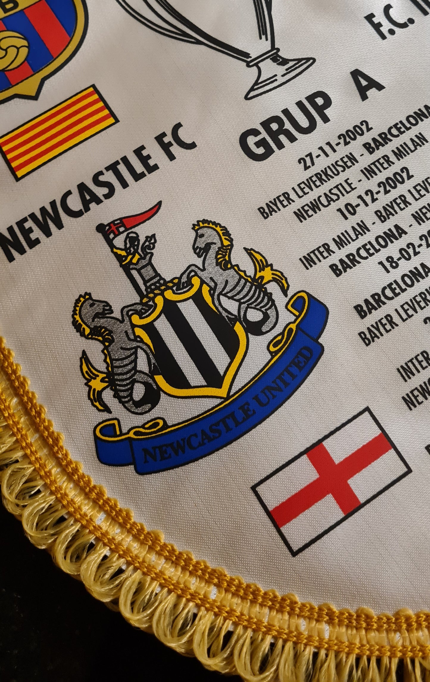 Champions League Pennant - 2002/03 Copa D'Europa Grup A