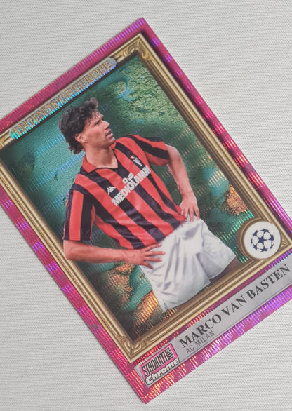 Marco van Basten - 2023 Topps Stadium Club Chrome - Legends of Europe Pink /150