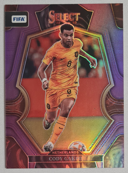 Cody Gakpo - 2022/23 Panini Select FIFA Soccer Prizm Purple Mezzanine #156 /75